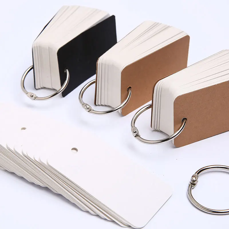 Mini Blank Flash Cards White Flashcards Small Paper Study Note Cards Memo Pads for School Learning Studying Stationery Supplies