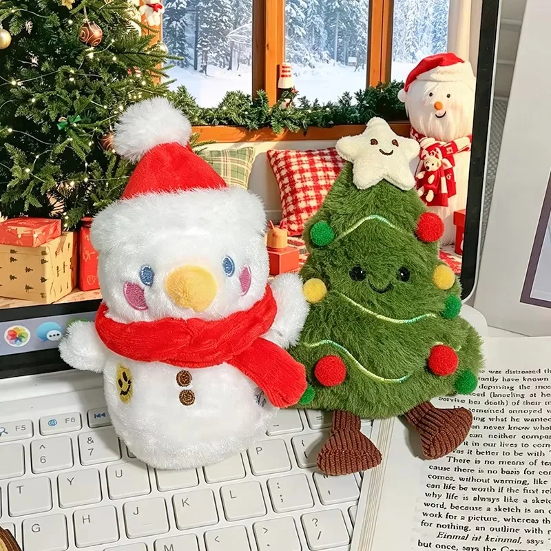 Christmas Limited Christmas Tree Snowman Plush doll Pendant Bag Pendant doll Keychain for Friends New Year Gifts