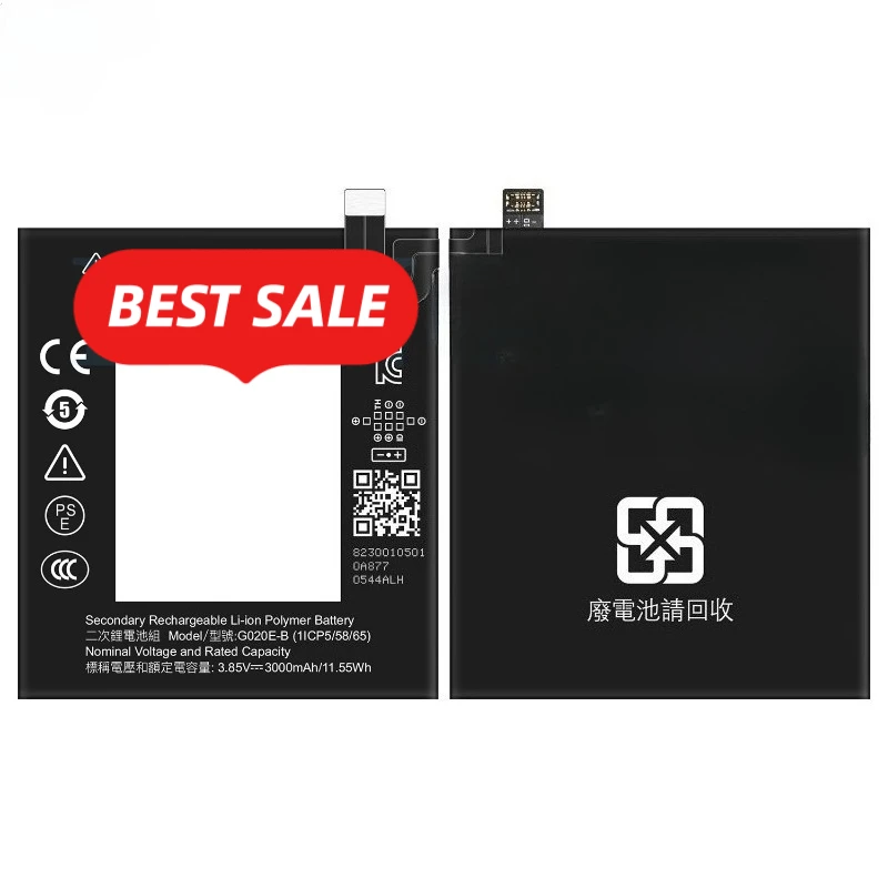 G020E-B for Google PIXEL 3A Mobile Phone Battery 0 Cycle High Quality High Capacity Replacement Bateria Grade A Cell with Tools
