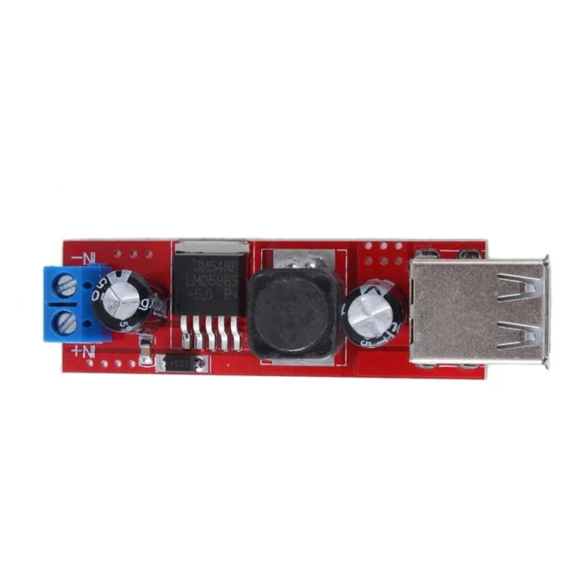 Dc 6v-40v a 5v 3a dupla carga usb DC-DC módulo conversor step-down para carregador de veículo lm2596 duplo usb