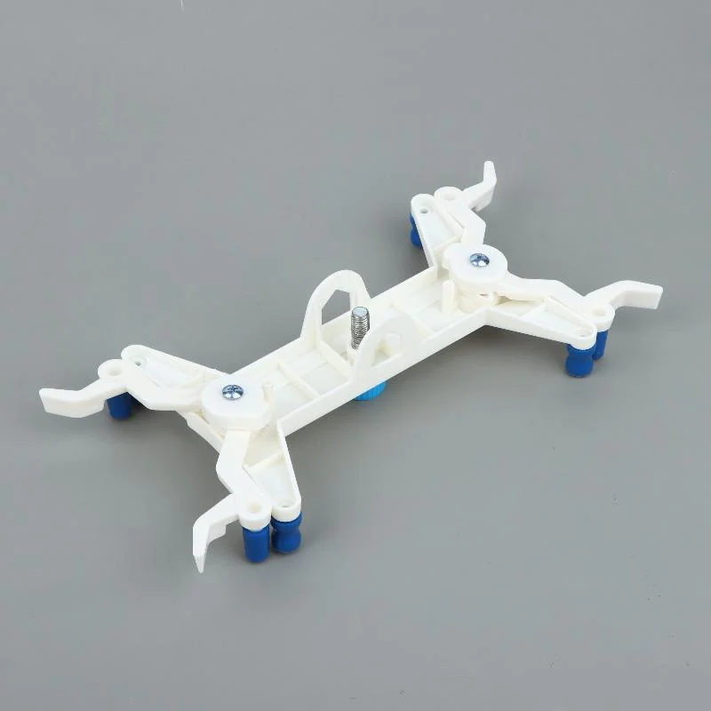1Pcs Plastic Body Precision Double Burette Clamp For Teaching Labs With Powder Coated Surface And Silicone Covered Spring Grips