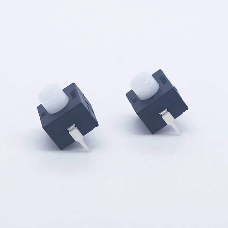 10Pcs 8*8*9.5MM ON OFF Electric Push Button Flashlight Switches Manual Reset Self-Locking Micro Flashlight Push Button Switch