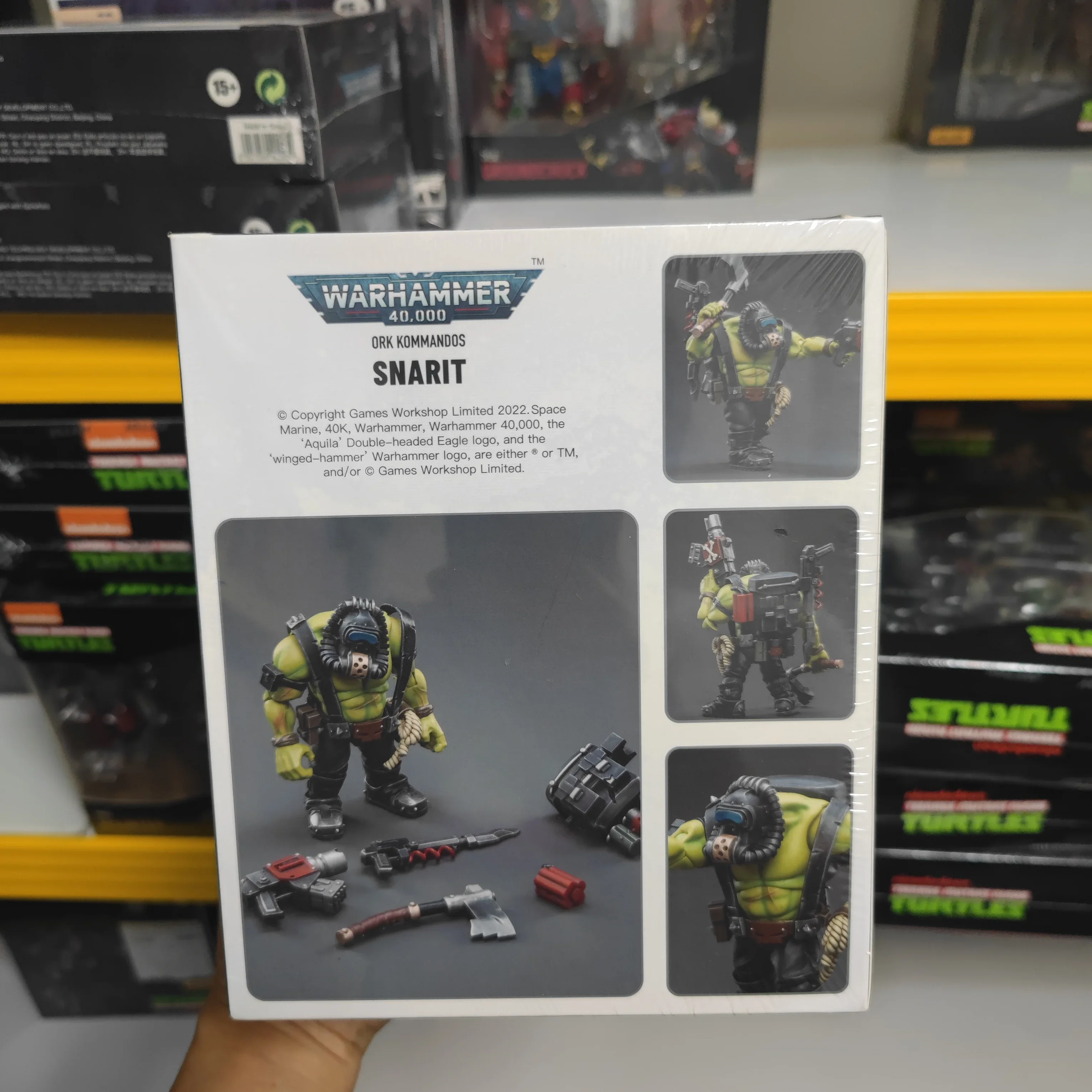 【JOYTOY】Warhammer 40K Ork Komandos Dakka Boy Snarit 1/18 Figurine d'action Jouets