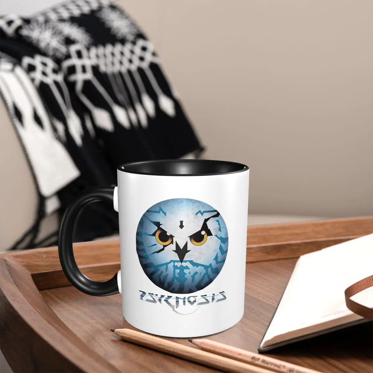 أميغا Psygnosis البومة القدح مضحك أكواب القهوة السيراميك أكواب الشاي كوب حليب درينكوير هدية للمرأة الرجل #2