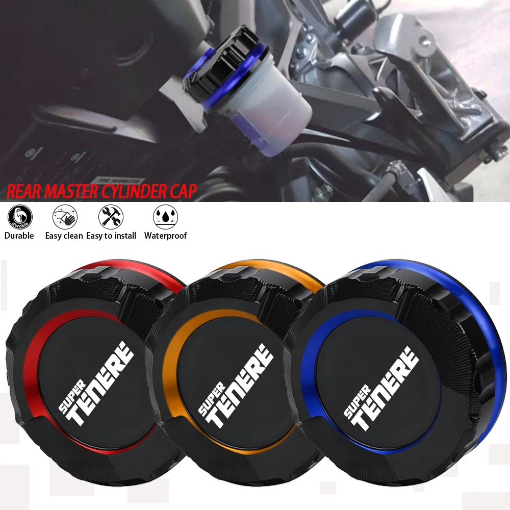 

2022 2023 CNC Rear Brake Fluid Cylinder Master Reservoir Cover Oil Cap FOR YAMAHA SUPERTENERE 2014 2015 2016 2017 2018 2019 2020