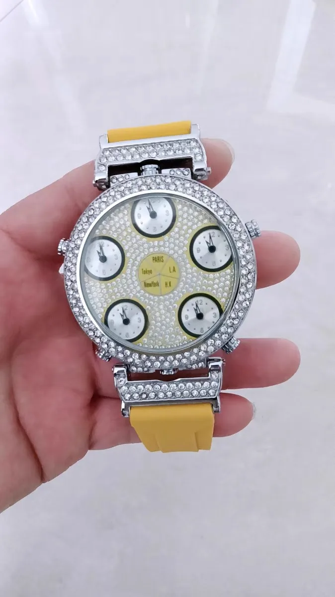 

Large Plate Quartz Belt Fashion Couple Large Plate Boys and Girls Double-sided Silicone Belt Watch