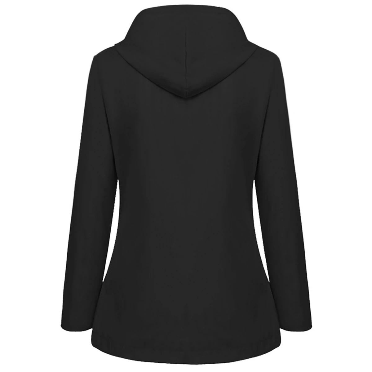 Chaqueta cortavientos impermeable para mujer, Abrigo con capucha, chaquetas de snowboard, negro, XXXL, cálido, Invierno