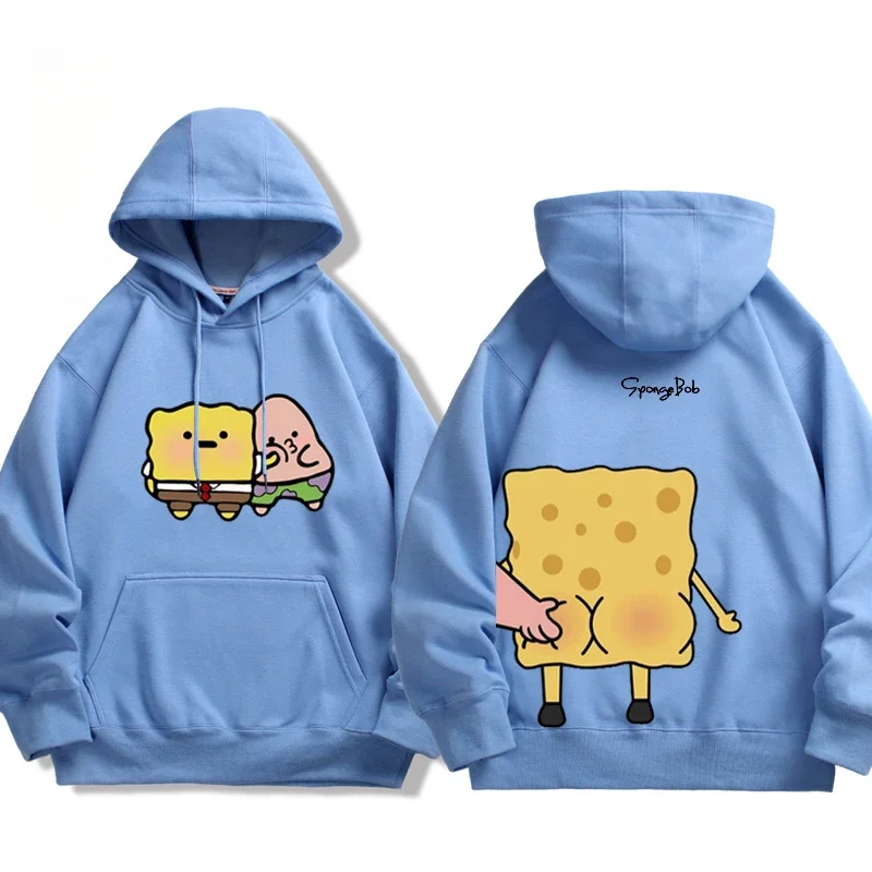 Bob Esponja SquarePants y Patrick Star dibujos animados Anime periferia padre hijo Sudadera con capucha en primavera y otoño Sudadera con capucha para padres e hijos