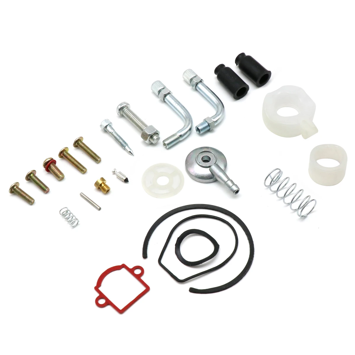 ZS Racing Carburetor Repair Gasket Kit for Dellorto SHA 15.15 Cable Adjuster Needle Valve Spare parts