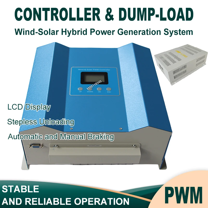 Wind Energy Hybrid System Charging Solar Controller 240V 380V 420V 220V 96V 48V 110V 20000W 30000W 40KW Household Wind Power