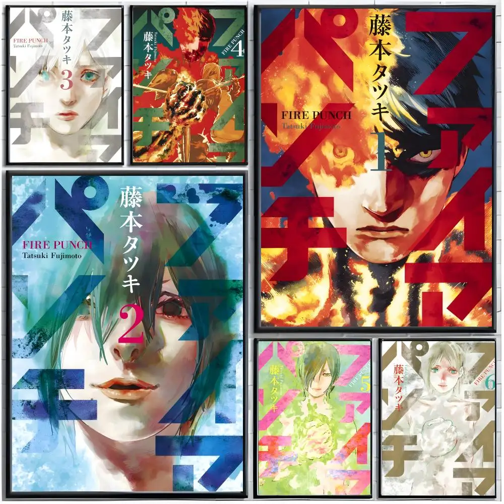 Manga Dystopian Fire Punch Poster Modern Wall Art Home Decor Living Room Decorative Print Unframed