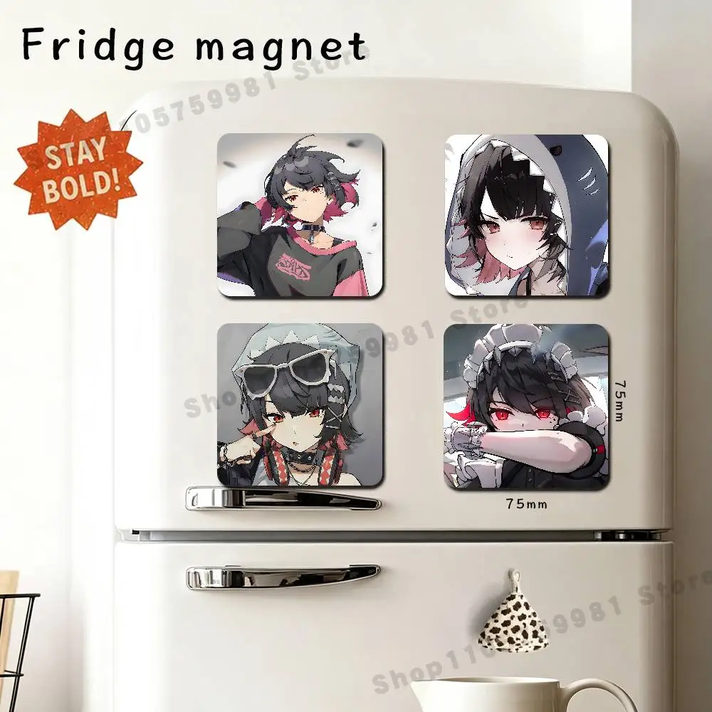 Anime Ellen Joe ZZZ Icons Fridge Magnetic Magnet PVC Memorial Decor for Family Friends Students Adults