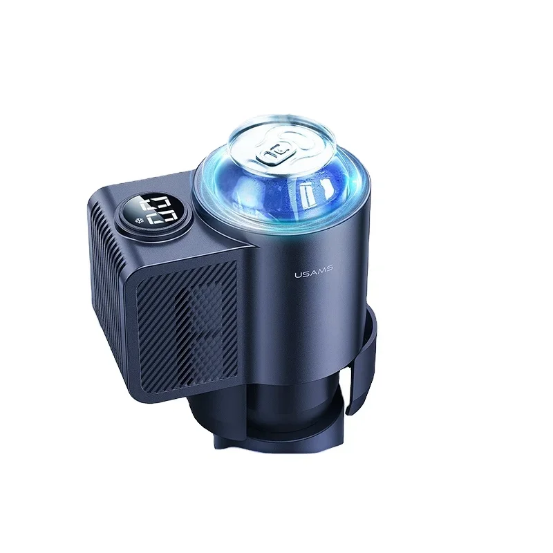 

2 IN 1 Smart Car Cup Cooler and Warmer Cooling and Heating Cup Mug Holder with LED Temperature Display Touch Control