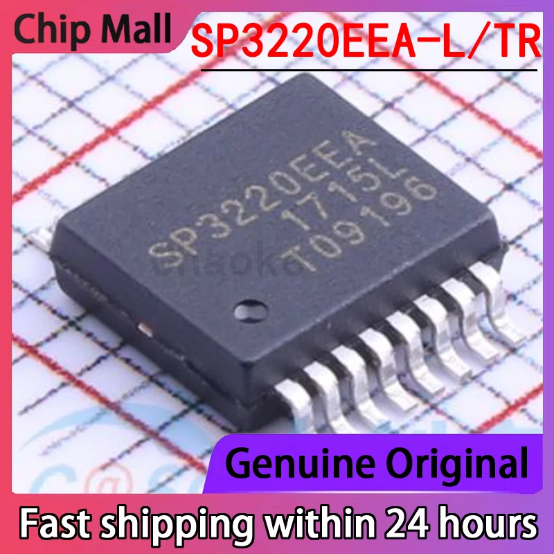 5PCS New Original SP3220EEA-L/TR Package SSOP16 RS-232 Serial Driver Chip