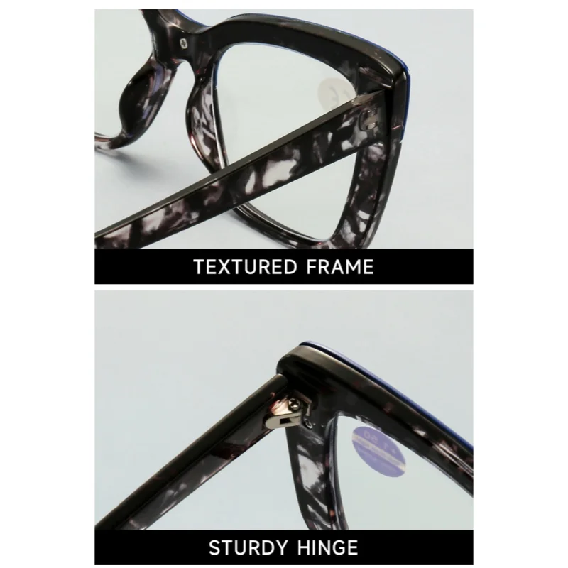 Anti-blue Light Reading Glasses For Women Square Frame Cat Eye Glasses Frame Reading Glasses For Female