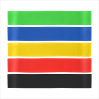 5Pcs Tpe Resistance Bands Fitness Set Rubber Loop Strength Training Workout Expander Yoga Gym Equipment Elastic Portable Pilates