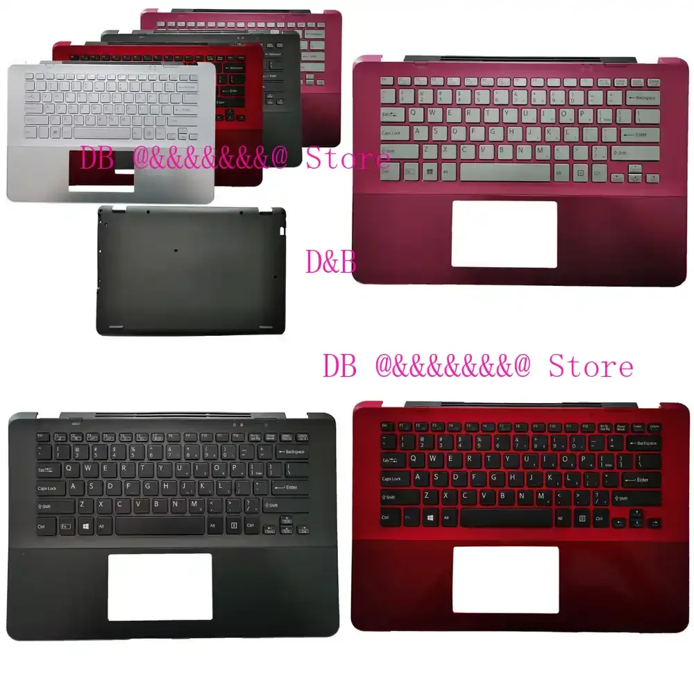 Palmrest e base de teclado US para Vaio SVF14A SVF14A15CXB SVF14A16CXB SVF14A17CXB SVF14A1A1J SVF14A18SCP SVF14A1C5E