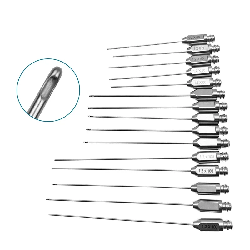 5 Stuks Enkel Gat Liposuctie Canule Micro Canule Vet Overdracht Tools Set Liposuctie Tools