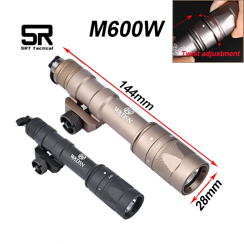 

WADSN Airsoft M600 M600W SF Flashlight Tactical Gun Light Strobe Weapon Light SF M600W Rifle Lamp Dual-function Remote Switch