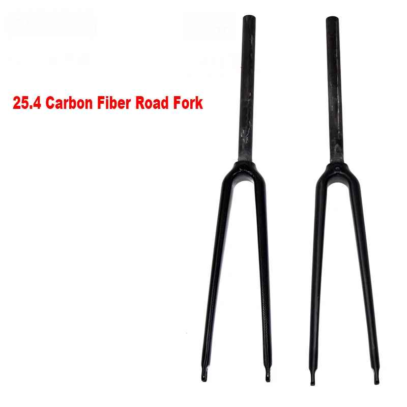 

Велосипедная вилка из карбона 700C, жесткая, 25.4 мм, глянцевая матовая 3K UD, прямая труба, для фикс-байка/шоссейного велосипеда, без амортизации