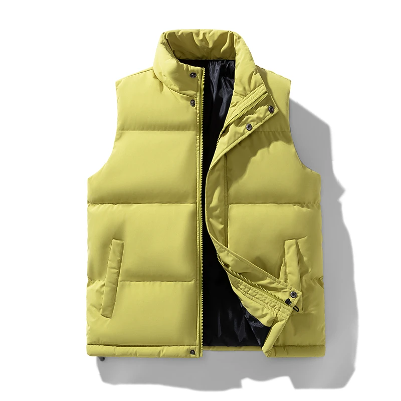 

Youth Sleeveless Sports Vest Brand Men's Windproof Trend New Autumn and Winter Vest Men's Camisole Warm Vest Jacket Men's Vest