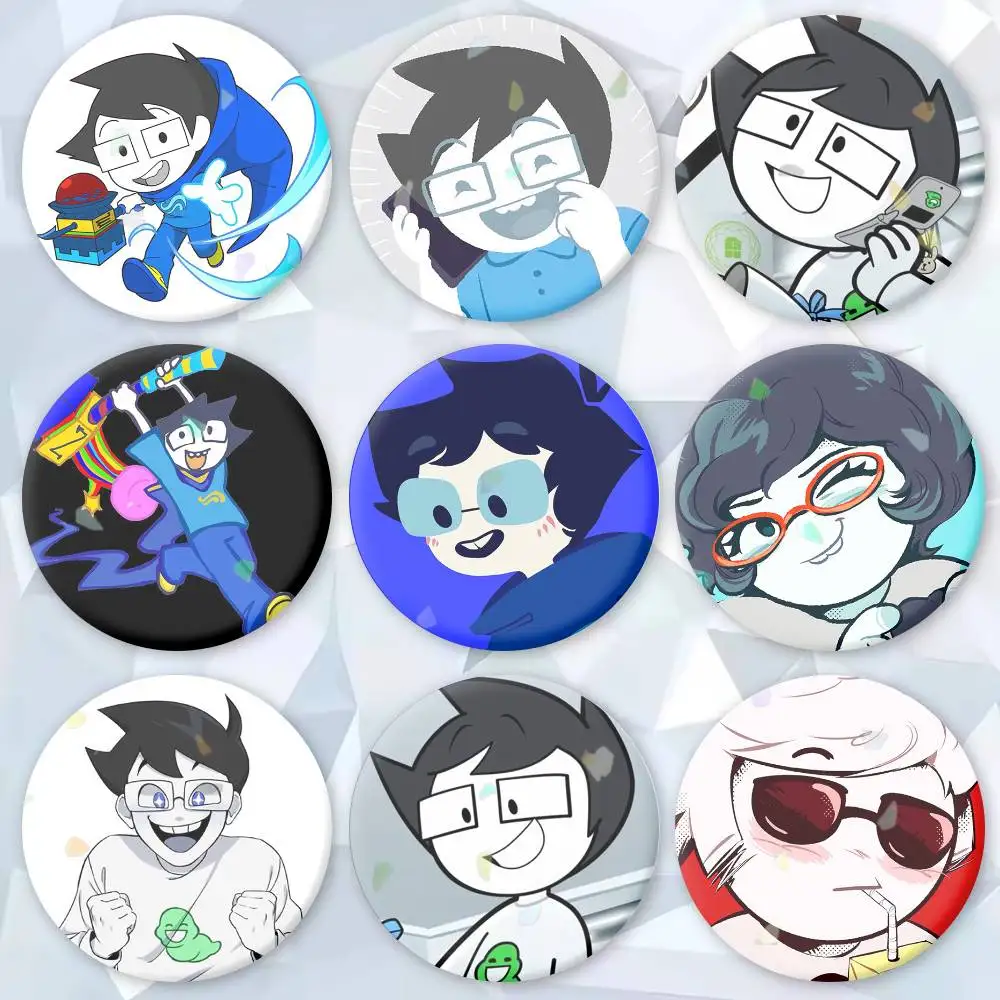 

comic H-Homestuck Brooches Cartoon Badge Pins Backpack Hat Accessories Friend Gift