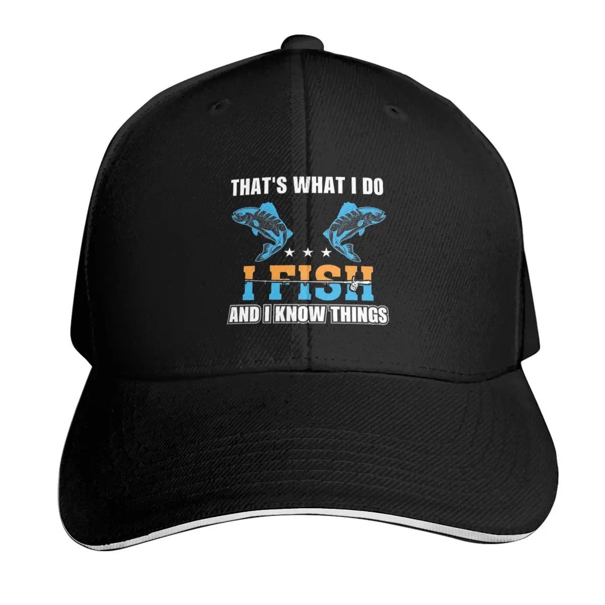 That's What I Do I Fish And I Know Things Cap Fashion Casual Baseball Caps Adjustable Hat Hip Hop Summer Unisex Baseball Hats