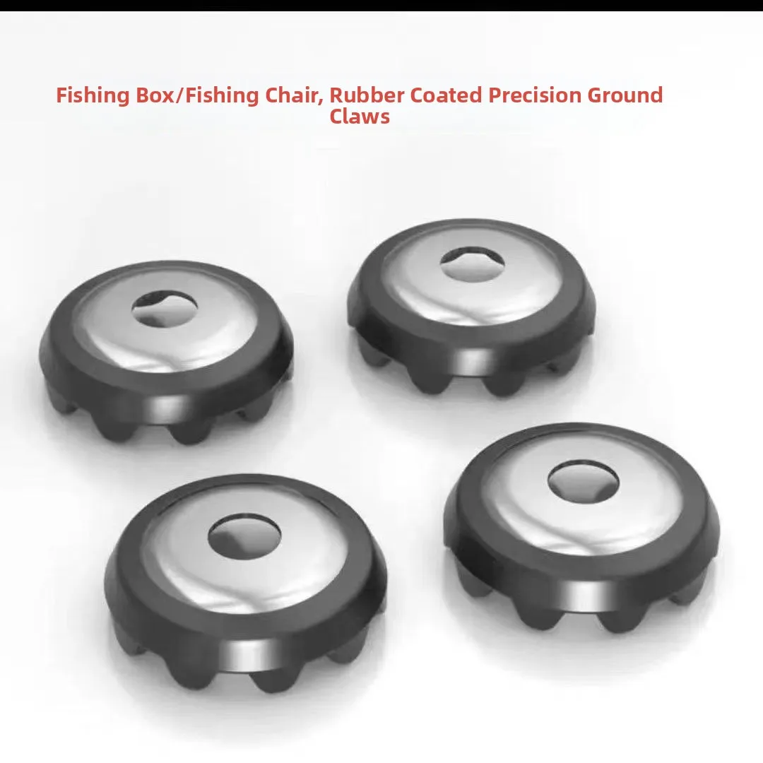 Thickened Non-Slip Fishing Chair Foot Plate Large Claw Support Leg Fishing Box Accessories Durable Rubberized Fishing Gear Parts