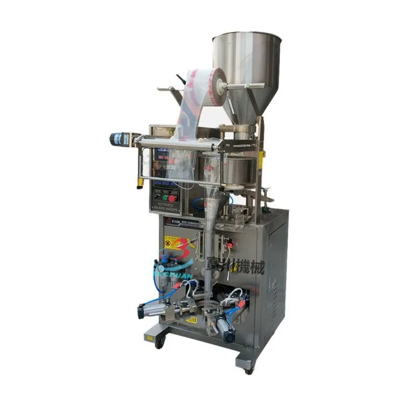 Máquina de embalagem de saco triangular, máquina de embalagem de amendoim