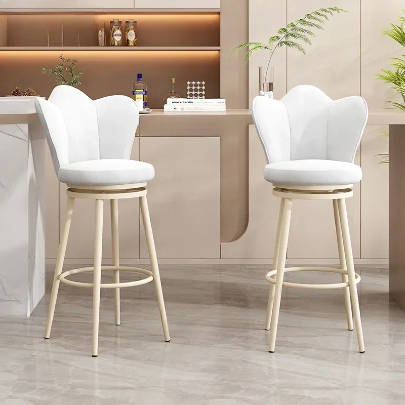 

Outdoor Bar Home Chair Height Backrest Counter Kitchen White Stools Salon Minimalist Lounge Cadeira Ergonomica Nordic Furniture