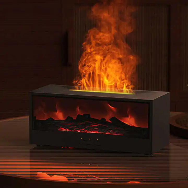 

RGB красочный безводный автоматический выключатель для домашней комнаты, имитация ароматического костра, диффузор, увлажнитель для пламени и камина