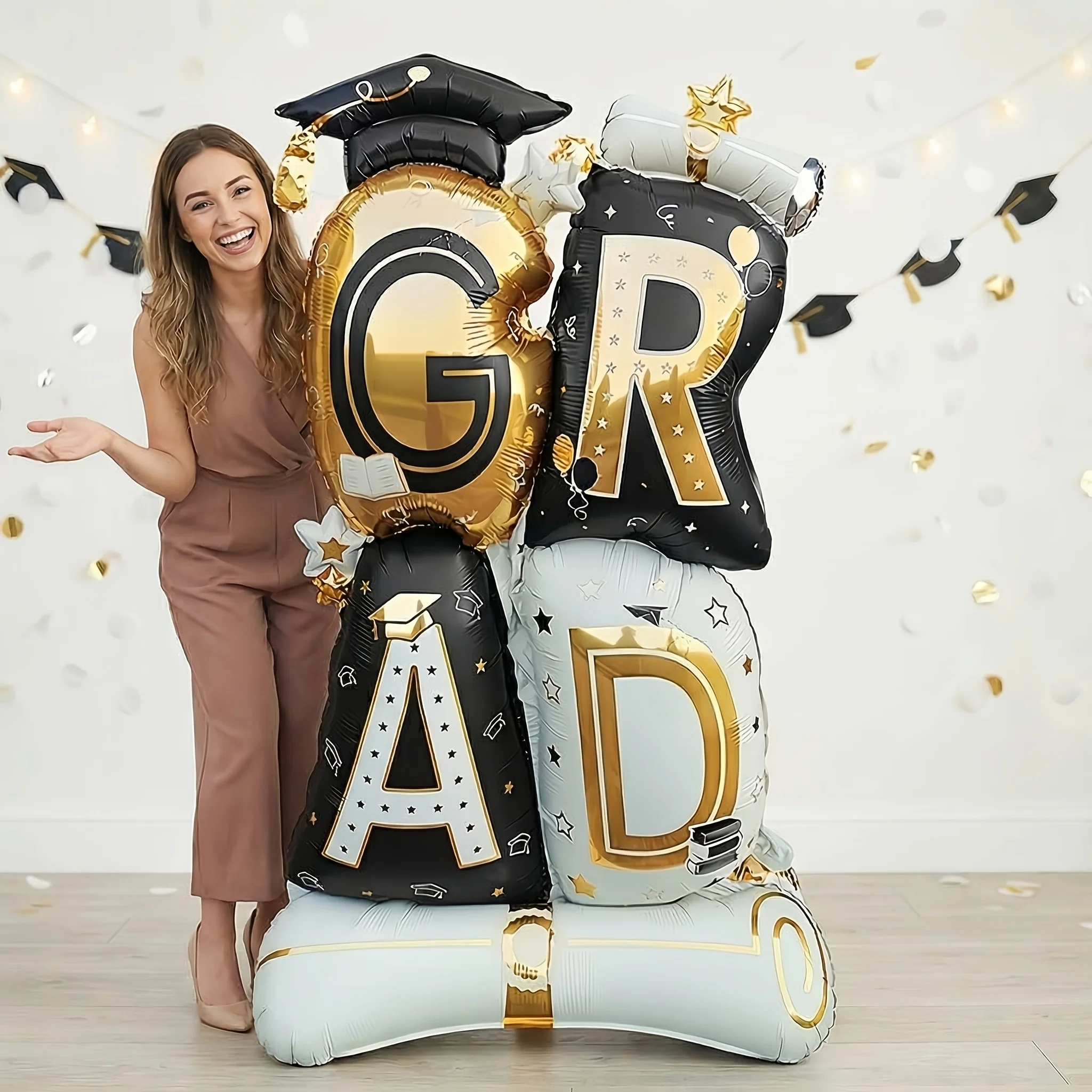 1 Stück „GRAD“-Ballon – ideal für Abschlussfeiern, Dekorationen und zum Schaffen einer Abschlussfeier-Atmosphäre im Jahr 2026 – Detail 3