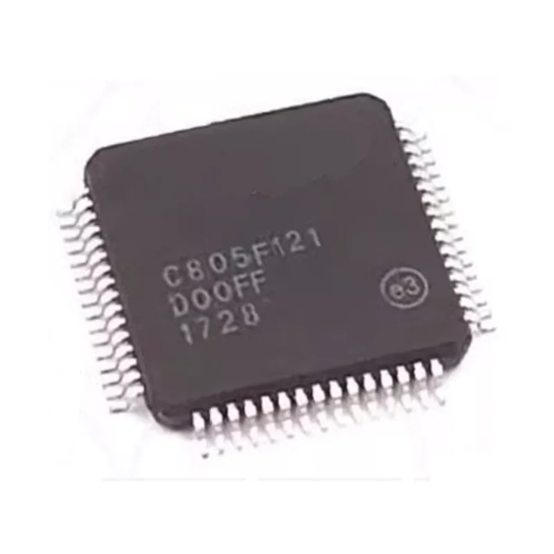 5pcs- 20pcs C8051F121-GQR TQFP64 Silkscreen C8051F121 MCU 128KB TQFP-64(10x10) Microcontroller ICSnew