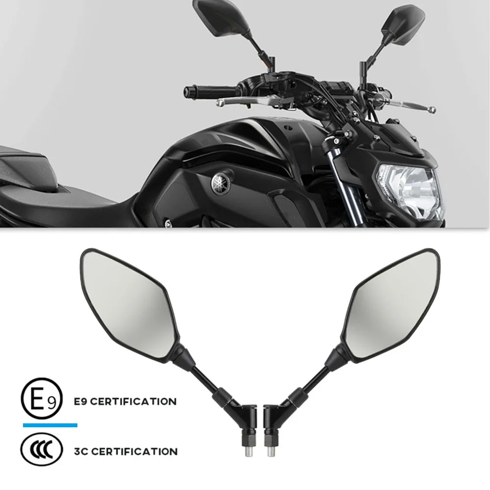 Motorcycle Rear View Mirror Side For YAMAHA FZ-09 2014-2020 YAMAHA MT-10 2016-2022 YAMAHA FZ-6N/S 2004-2009 MT10 FZ09 FZ6NS