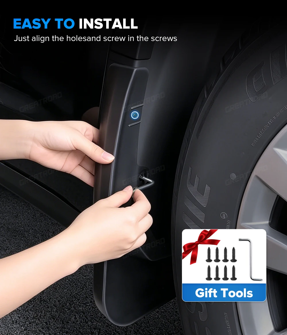 Für Toyota Yaris 2014-2019 2015 2016 2017 2018 Kotflügel-Schmutzblenden Spritzschutz Schmutzschutzblenden Auto-Zubehör – Detail 10