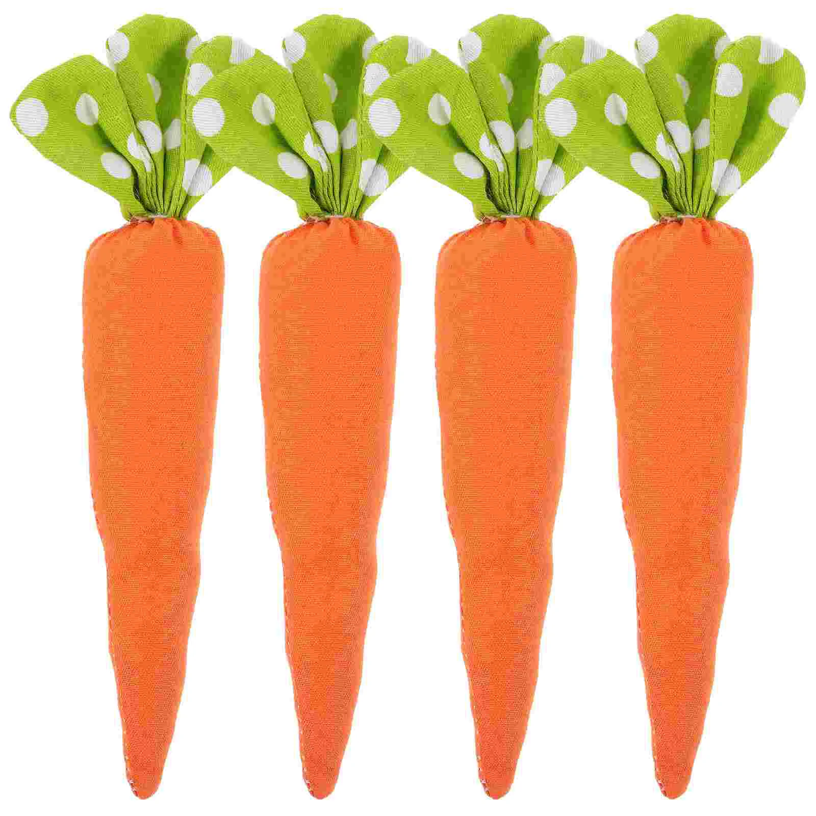 

4 Pcs Puzzle Carrot Ornament Baby Toy Mini Carrots Cloth Easter Photography Props