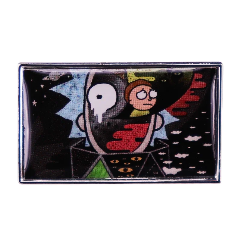 Cartoon Boy Moorty Lapel Pin Rick Grandson Badge