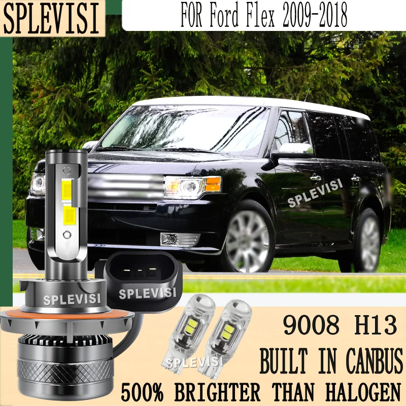 

Silent Fan Cooling Built-in CANBUS LED 9008 Headlight For Ford Flex 2009-2018 2010 2011 2012 2013 2014 2015 2016 2017 2018