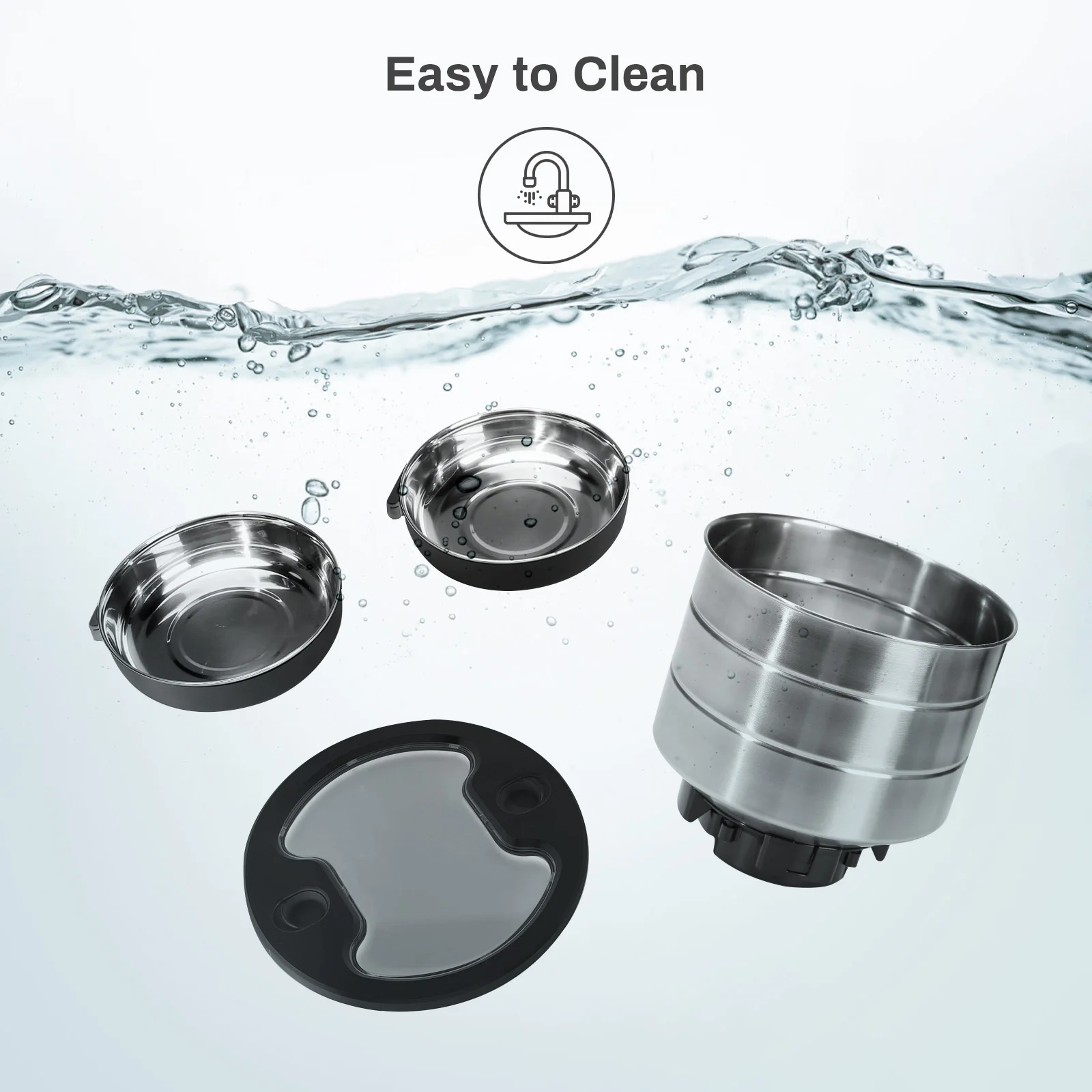 4.5L Button WiFi Automatic Cat Feeder Includes Two Stainless Steel Bowls Smart Pet Cat and Dogs Food Dispenser Feeder Pet Feeder