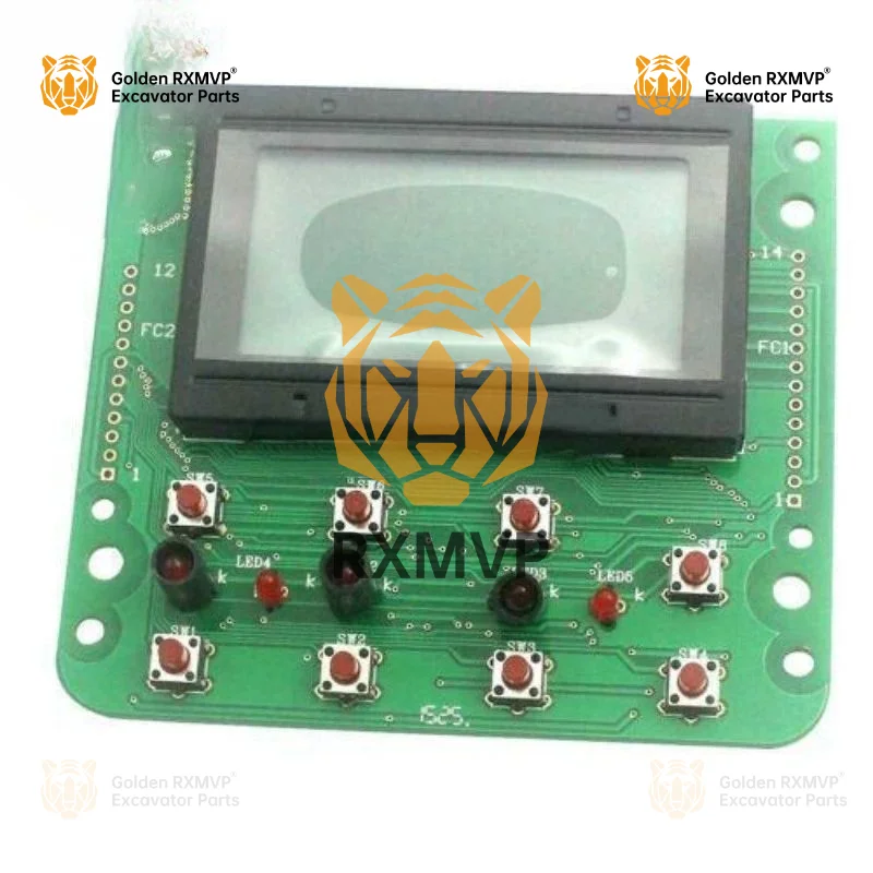 For Kobelco Sk200-6e Sk250-6 Excavator Monitor Parts Sk-6/6e Sk135 Lcd Screen Excavator Parts