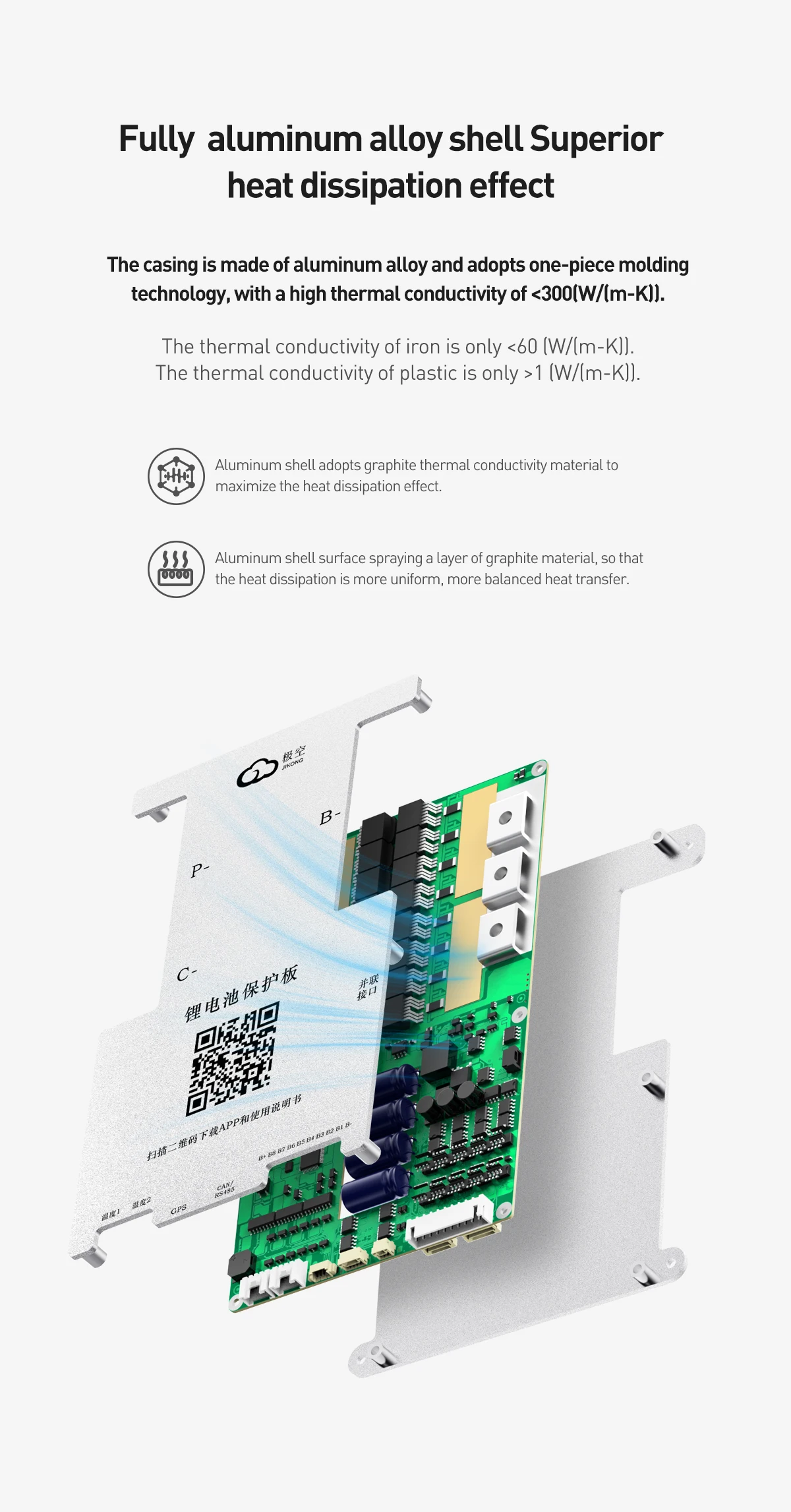 200A 5kW V19 JK BMS Bluetooth APP 4S 8S 12V 24V Aktiver Ausgleichsstrom 2A Lifepo4 Batterie für Golfwagen, Wohnmobil, Van, Schnellboot – Detail 12