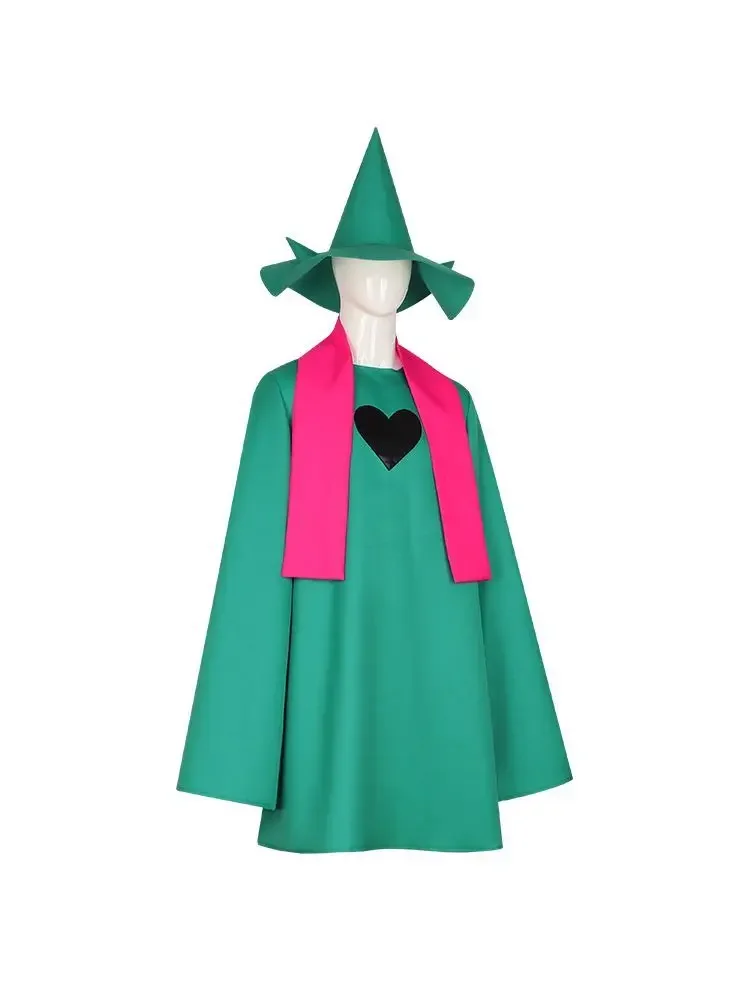 Undertale Ralsei Cosplay capa a capuche haut Deltarune Cosplay capa tenue con chapeau écharpe disfraz de halloween
