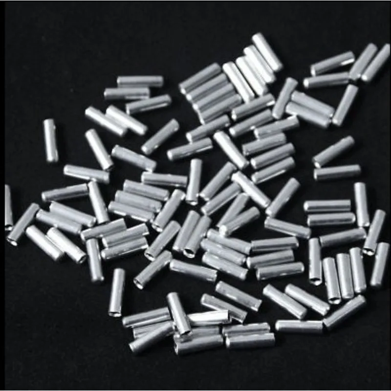 100pcs Lot Silver Bicycle Mountain Bike Riding Parts Shifter Cycling Accessories Cord End Covers Brake Line Cap Cable Caps