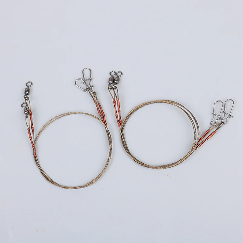 1 Pack Steel Fishing Line Wire Line Leader Fishing Leash Anti-winding Titanium Wire Anti-bite Wire Fishing Accessories