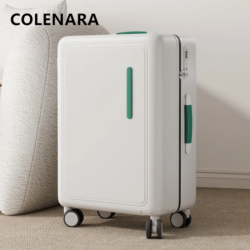 COLENARA 20 "24 pollici valigia da cabina da donna PC Boarding Box da uomo con ricarica USB Trolley da viaggio universale con ruote