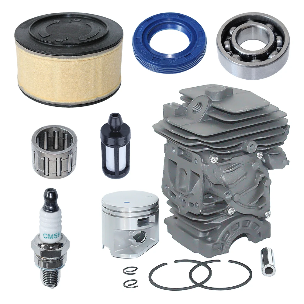 44mm Chainsaw Cylinder For Stihl MS251 MS 251 Piston Air Filter Bulb Tune-Up Kit 1143 020 1207