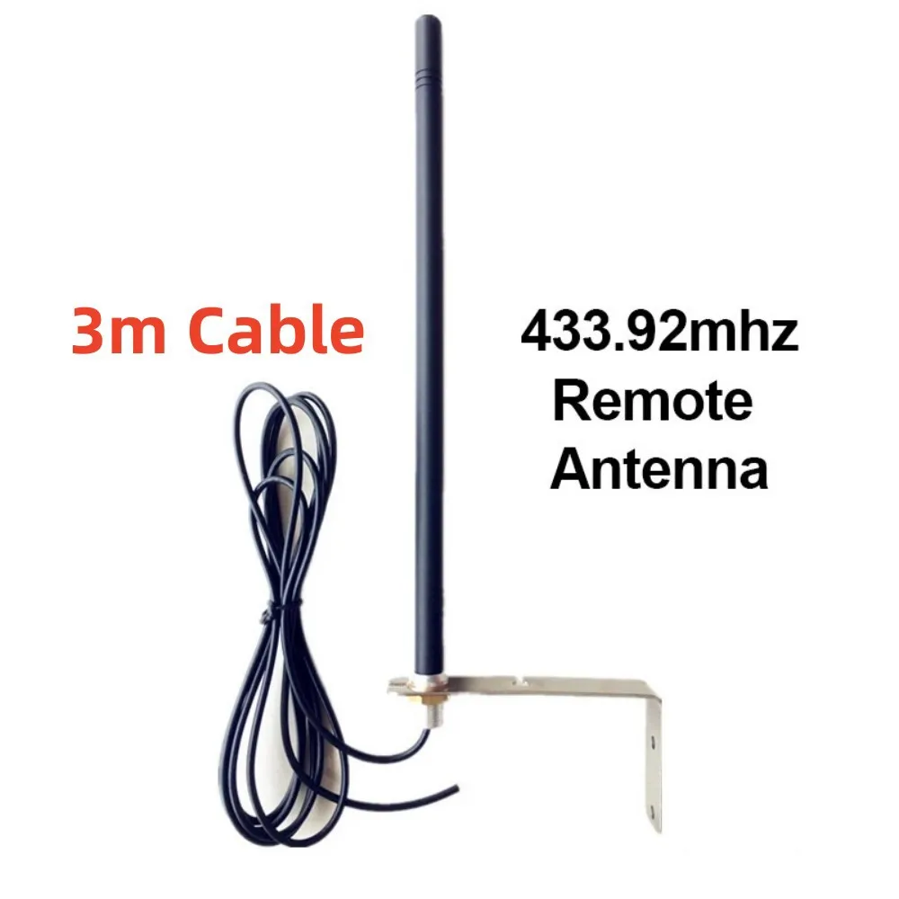 Universal 433MHz 3M Cable Antenna for Door Garage Radio Signal Booster Repeaters