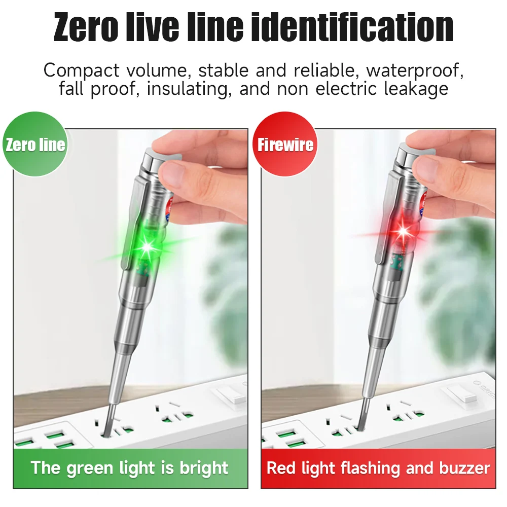 Intelligent Voltage Tester Pen Non-contact Induction Digital Power Detector Pencil Electric Screwdriver Probe Circuit Indicator