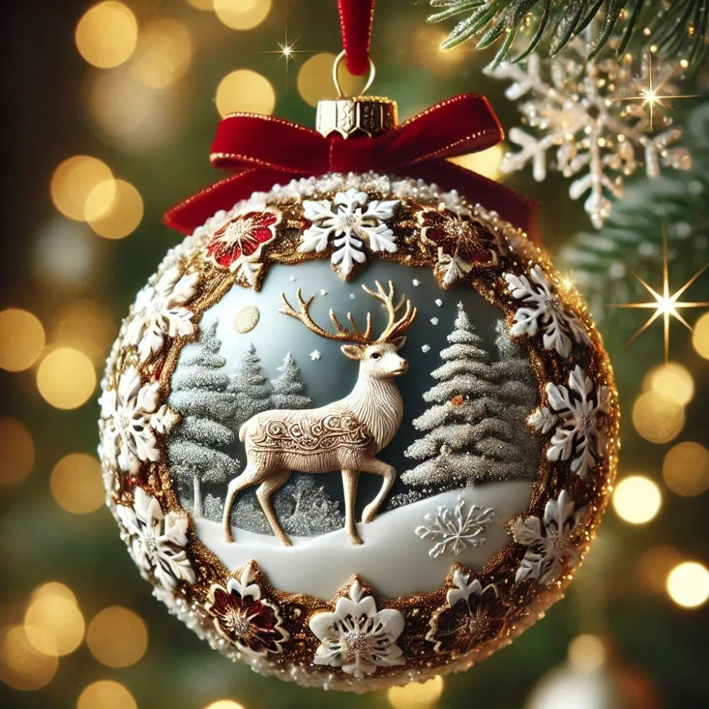 Fairy Tale Planet Christmas Tree Decoration Multifunction Acrylic Flat 2D Acrylic Pendant Decorative Durable Material