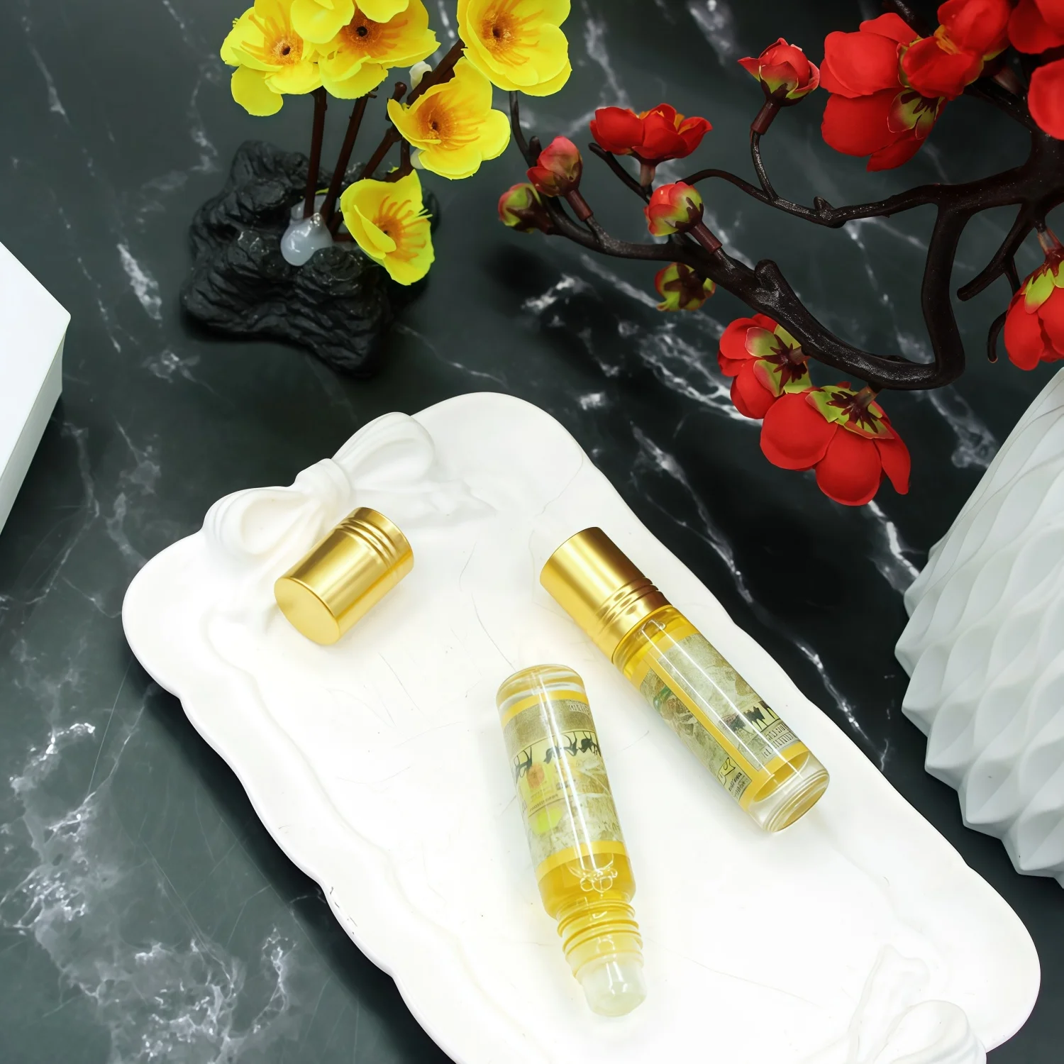 3 قطعة 6 مللي منتجات عربية سويسرية فاخرة من دبي عطر زيتي شخصي مدمن يدوم طويلاً رائحة توقيع مغرية